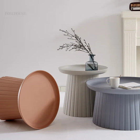 Nordic Round Side Table – Compact for Center and Bedroom