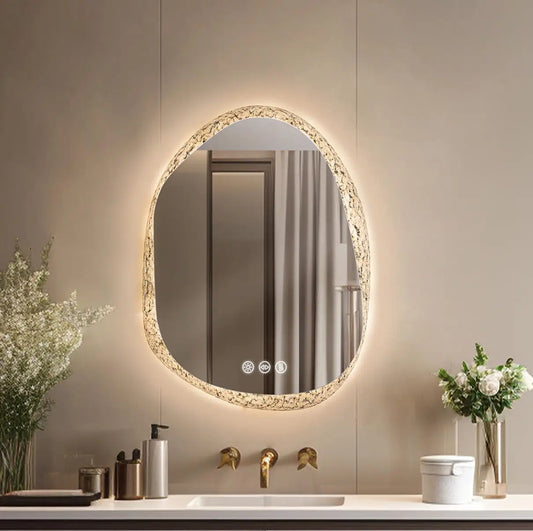 LED Bathroom Mirror – Anti-fog, Backlit, 3 Colors, Clear Glass