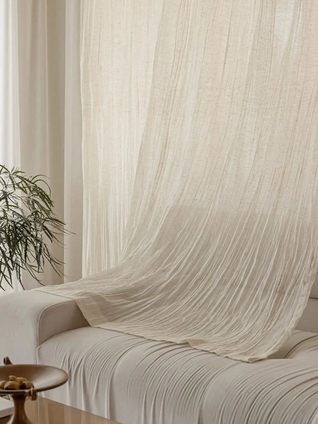 Modern Curtain – Luxury, Linen, Blackout, Breathable, Living Room and Bedroom, Thermal Insulation