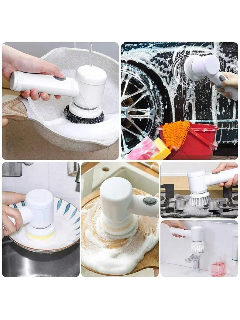 5-in-1 electric dishwashing brush