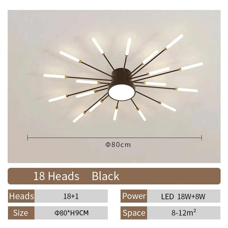 Creative LED Ceiling Lamp – Living Room, Bedroom and Dining Room