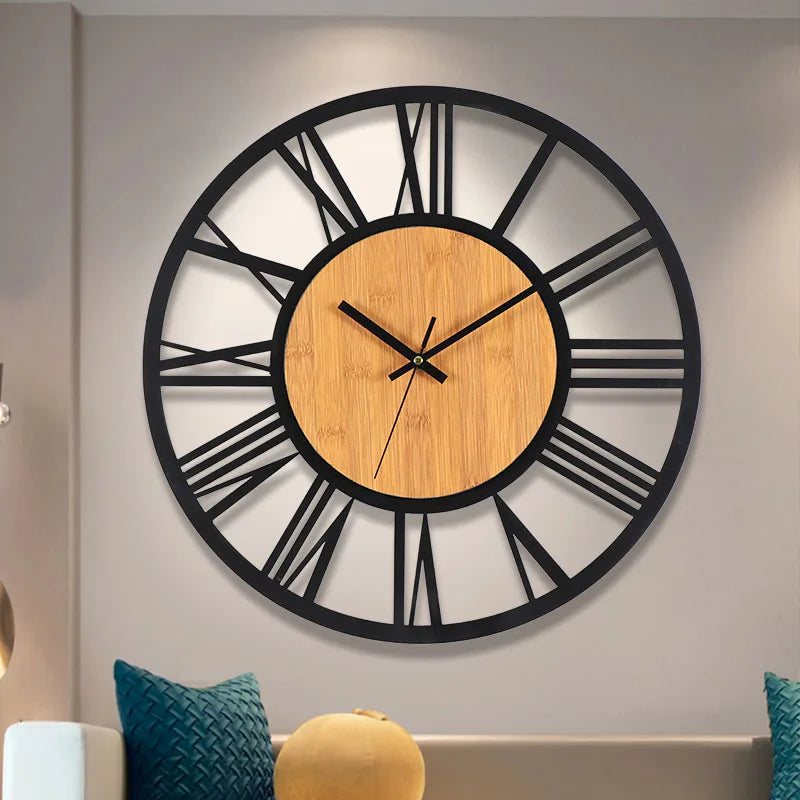 3D Nordic Wall Clock with Roman Numerals
