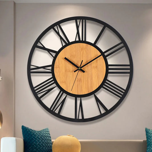 3D Nordic Wall Clock with Roman Numerals