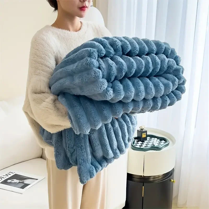 luxury rabbit blanket
