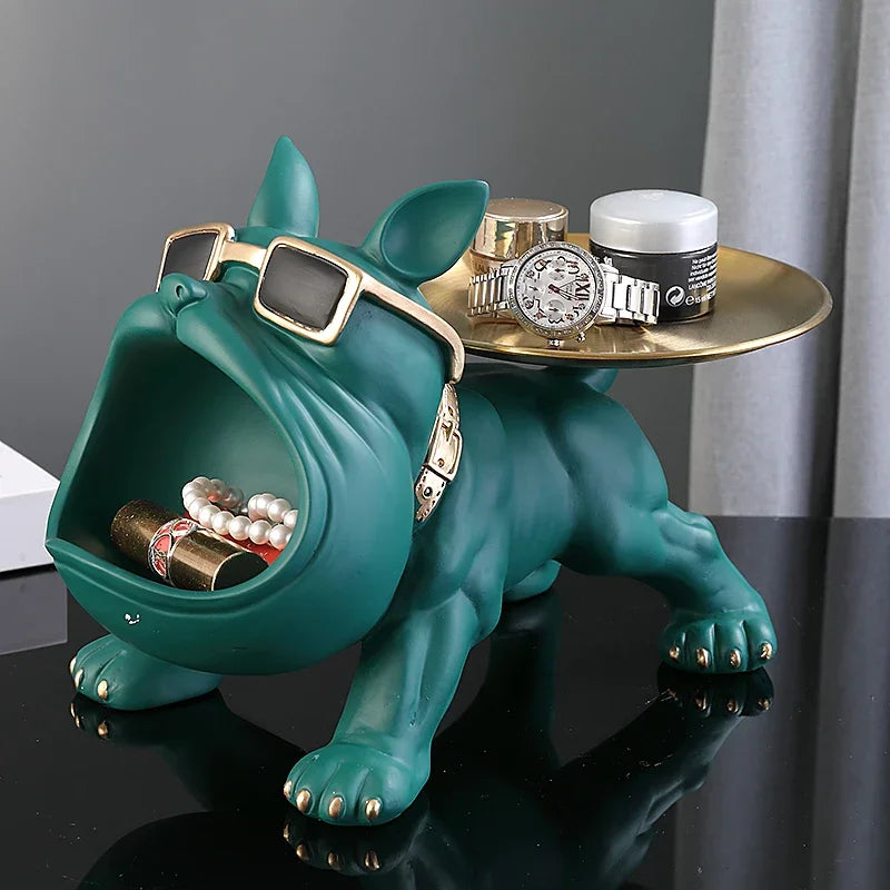 Decorative Resin Bulldog Sculpture