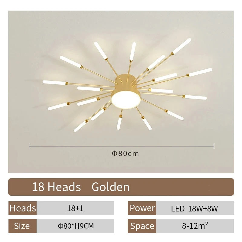 Creative LED Ceiling Lamp – Living Room, Bedroom and Dining Room