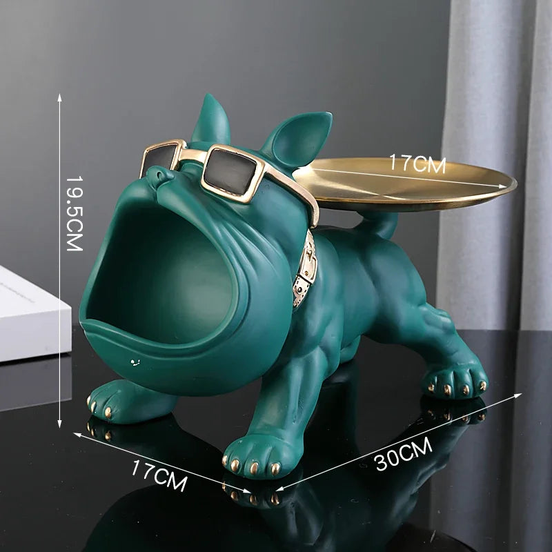 Decorative Resin Bulldog Sculpture