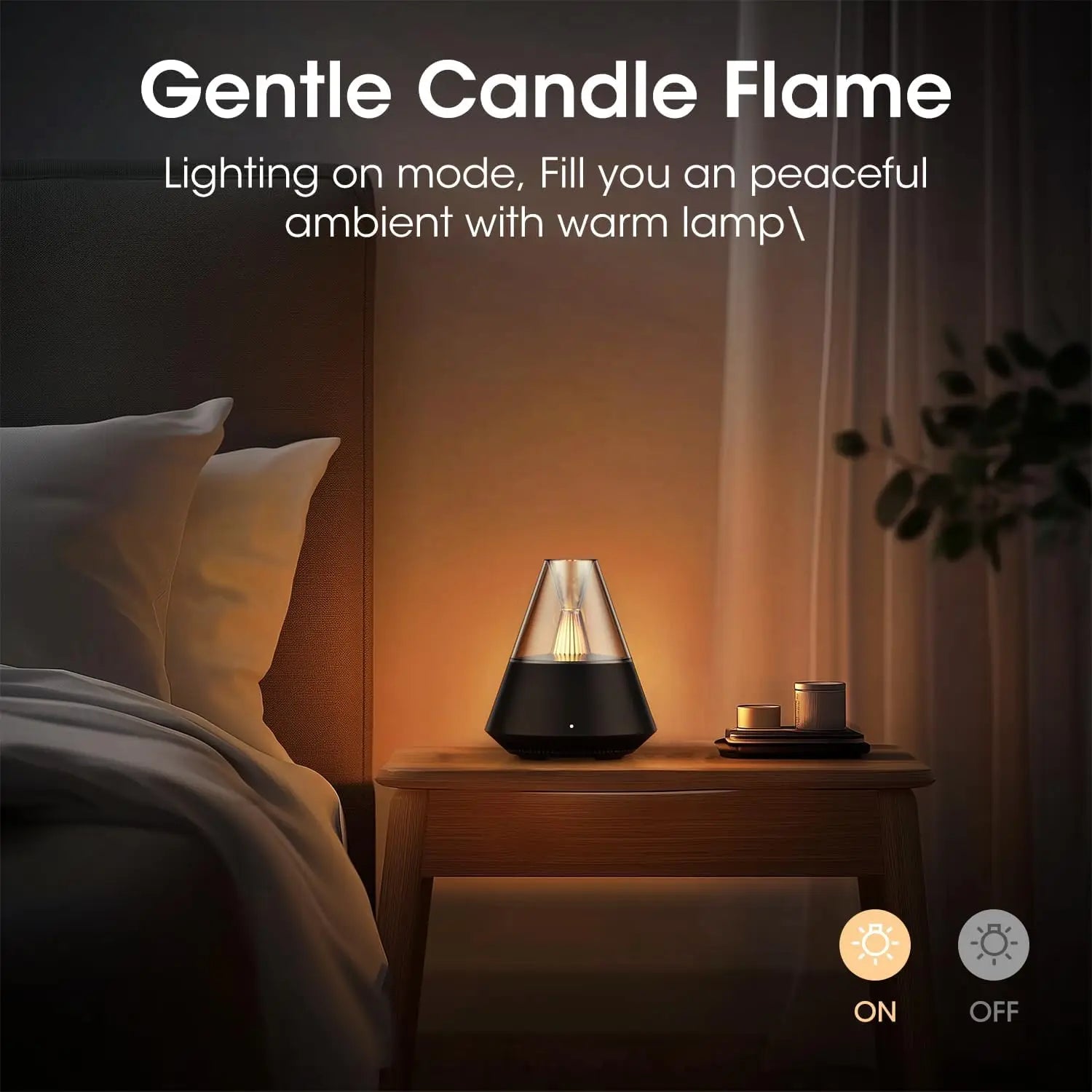 Premium Aroma Diffuser with Candle Light