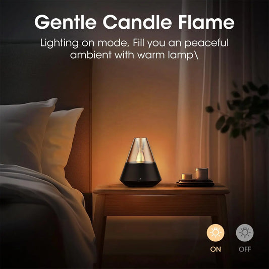 Premium Aroma Diffuser with Candle Light