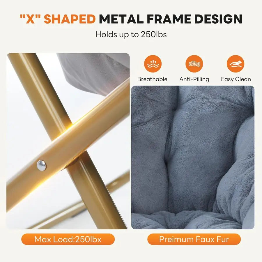 Comfortable Folding Pires Chair in Synthetic Leather