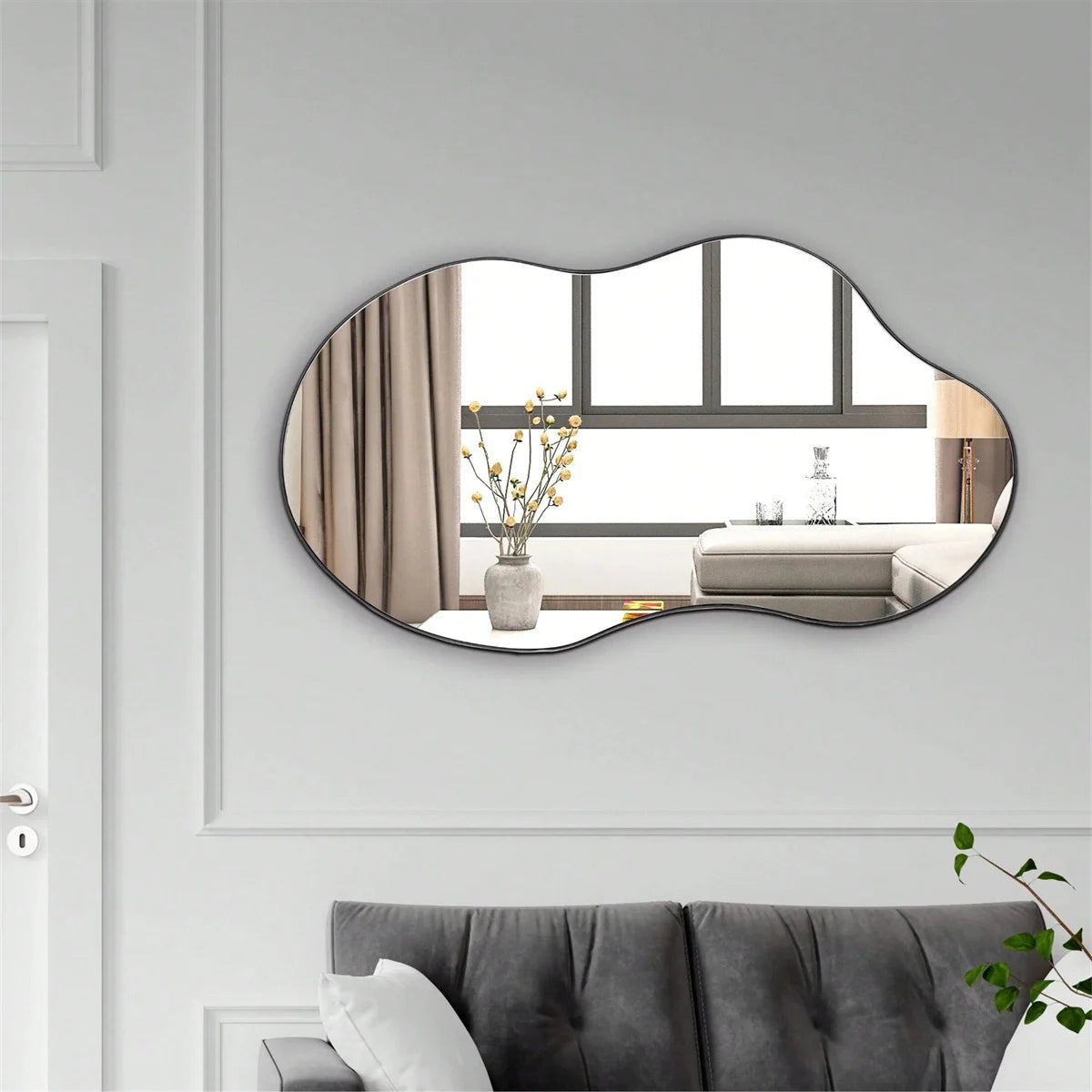 Irregular Wall Mirror – Cloud, Acrylic, Bedroom, Living Room and Bathroom, Modern Decor
