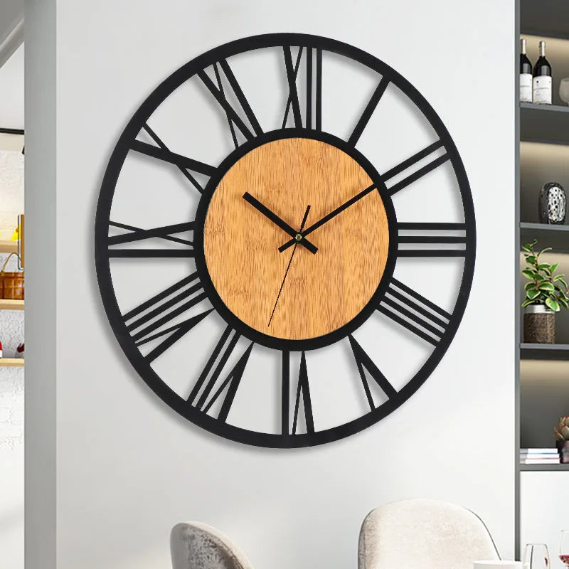 3D Nordic Wall Clock with Roman Numerals