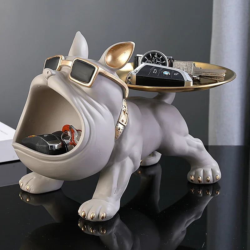 Decorative Resin Bulldog Sculpture