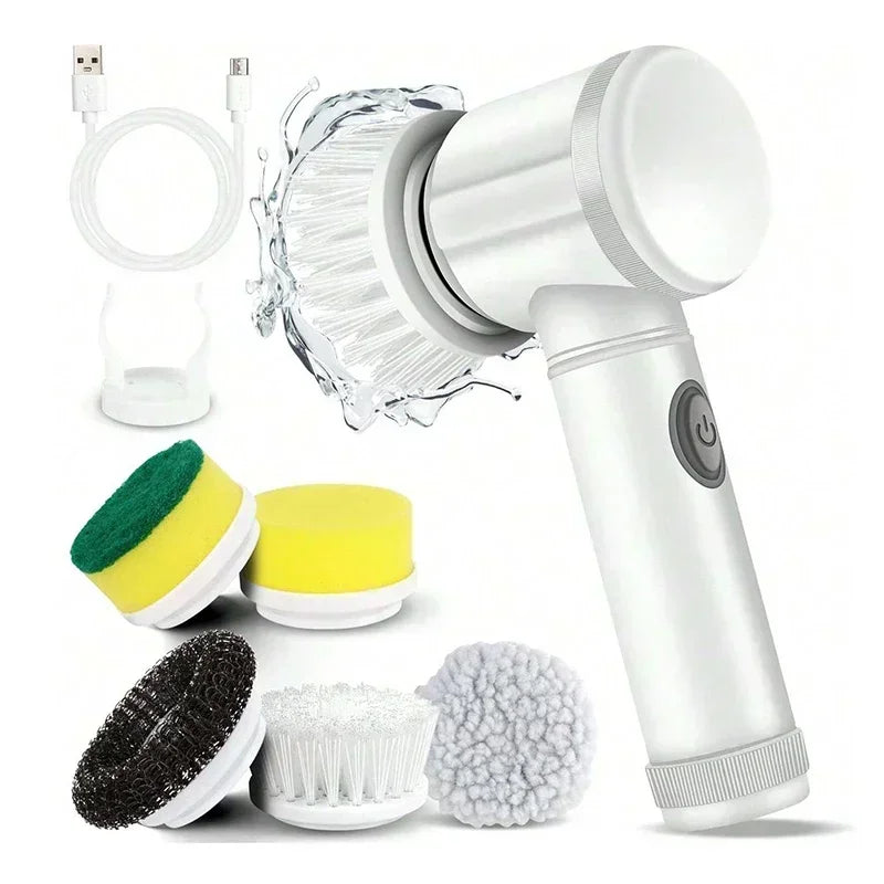 5-in-1 electric dishwashing brush