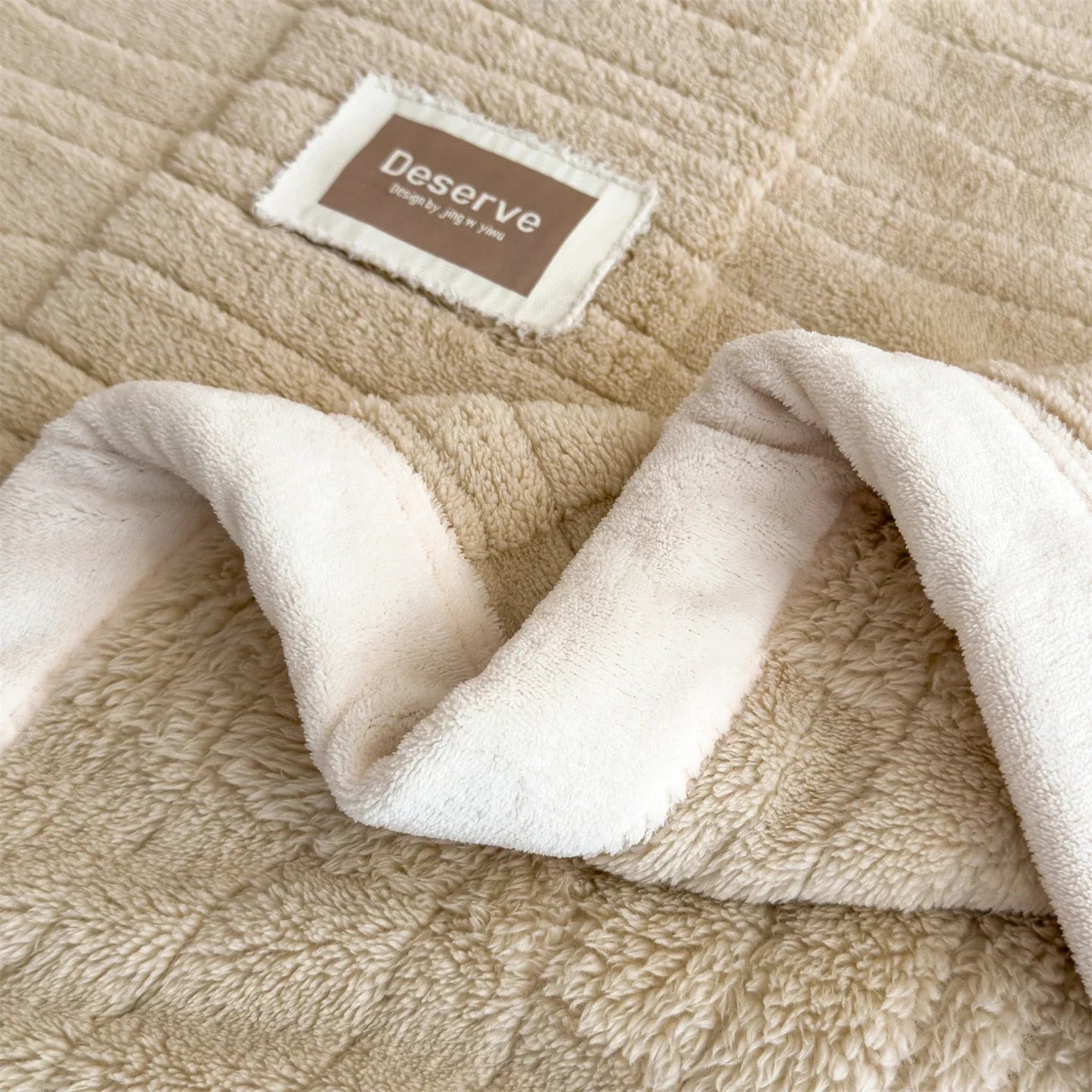 Luxury Double-Sided Wool Blanket – Thick and Warm
