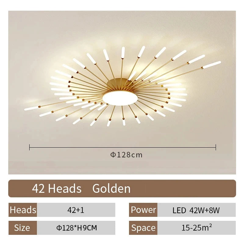 Creative LED Ceiling Lamp – Living Room, Bedroom and Dining Room