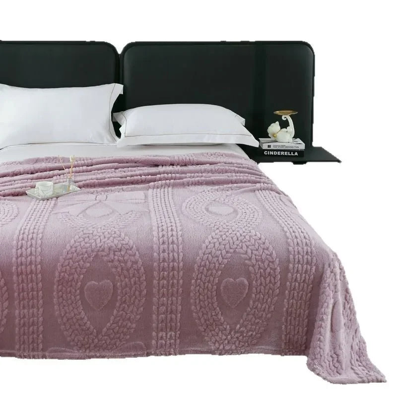 Luxury Double-Sided Jacquard Wool Blanket