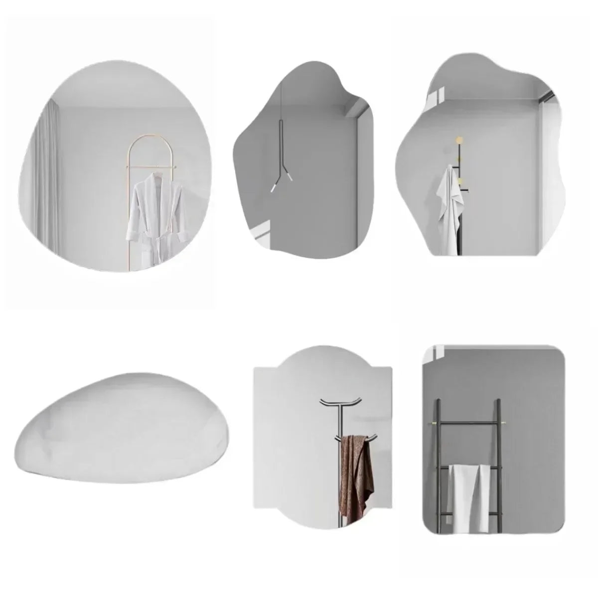 Acrylic Cloud Mirror – Self-Adhesive and Unbreakable