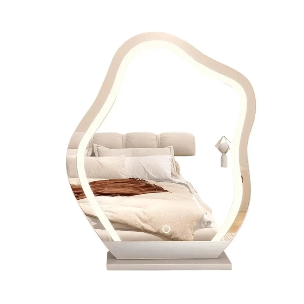 Irregular Decorative Mirror with LED Lighting – Asymmetrical Design