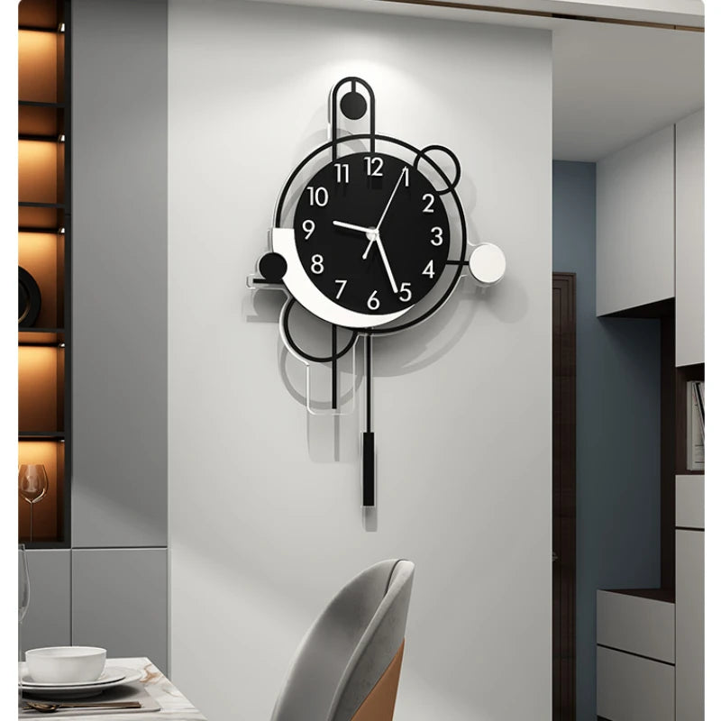 Large Nordic Wall Clock – Modern Art in Iron
