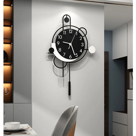 Large Nordic Wall Clock – Modern Art in Iron