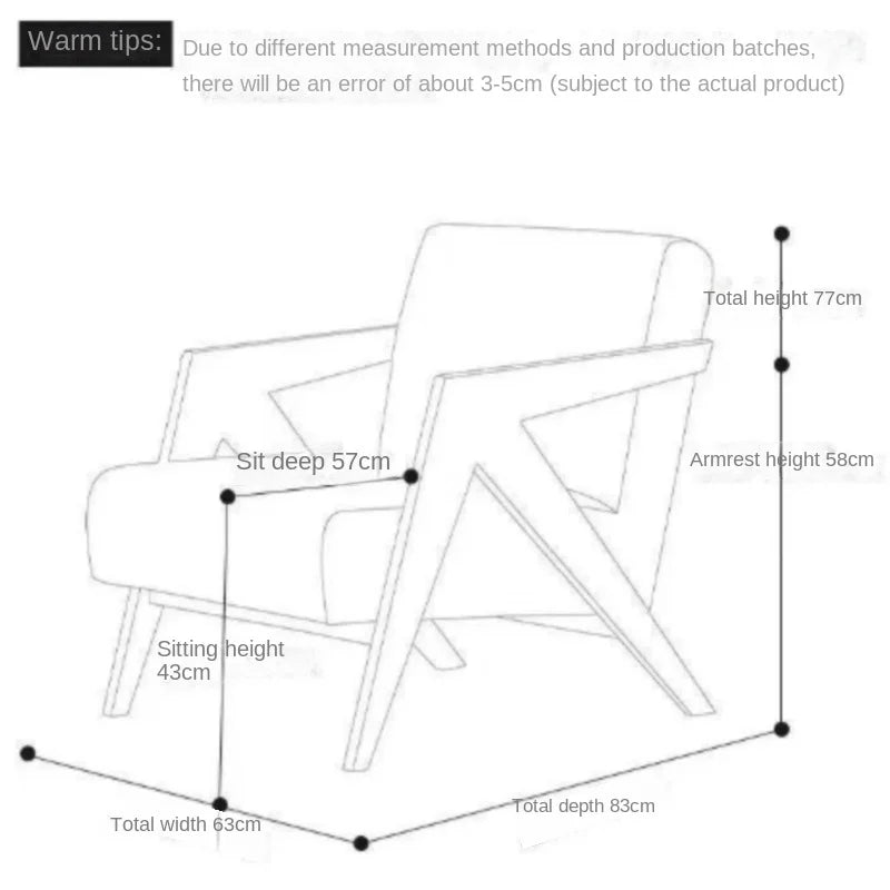 Lazy Sofa Chair Designer 2025 – French Nordic Style