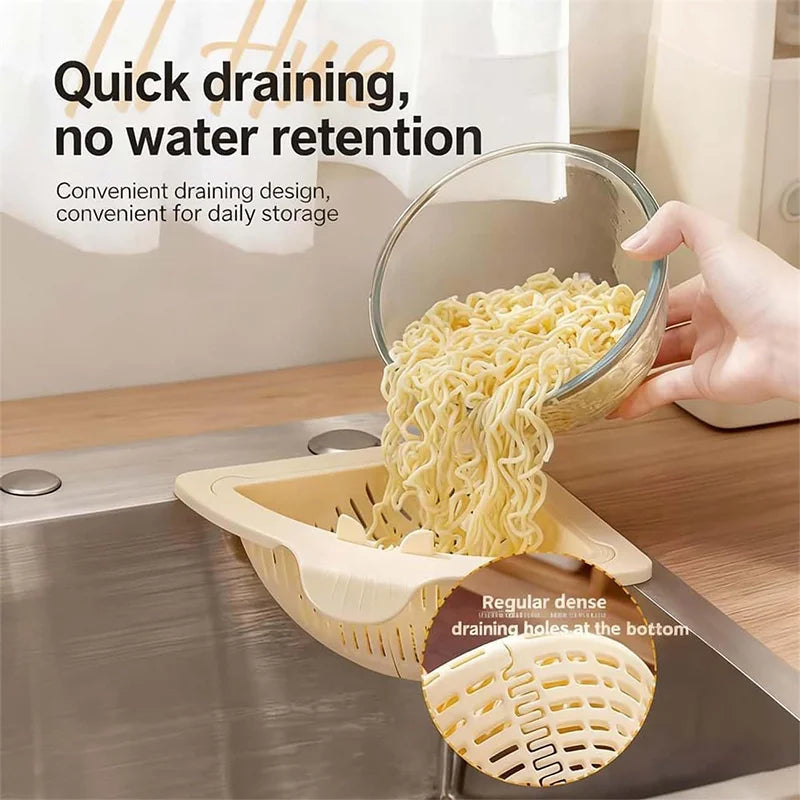 Magnetic Sink Basket with Triangular Drain