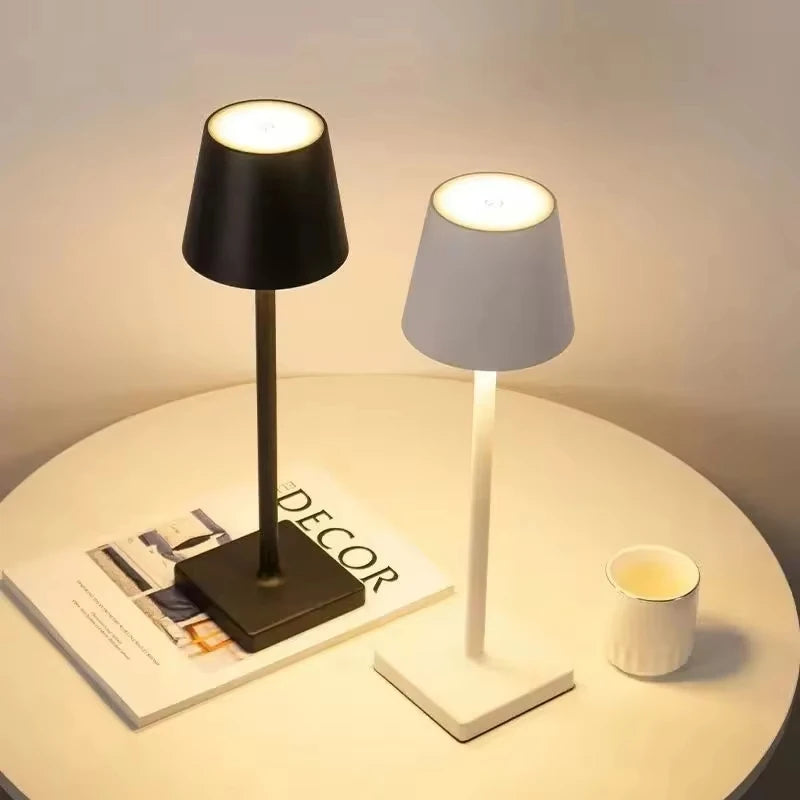 Rechargeable LED Table Lamp – Touch Control, 3 Levels, Creative Environment