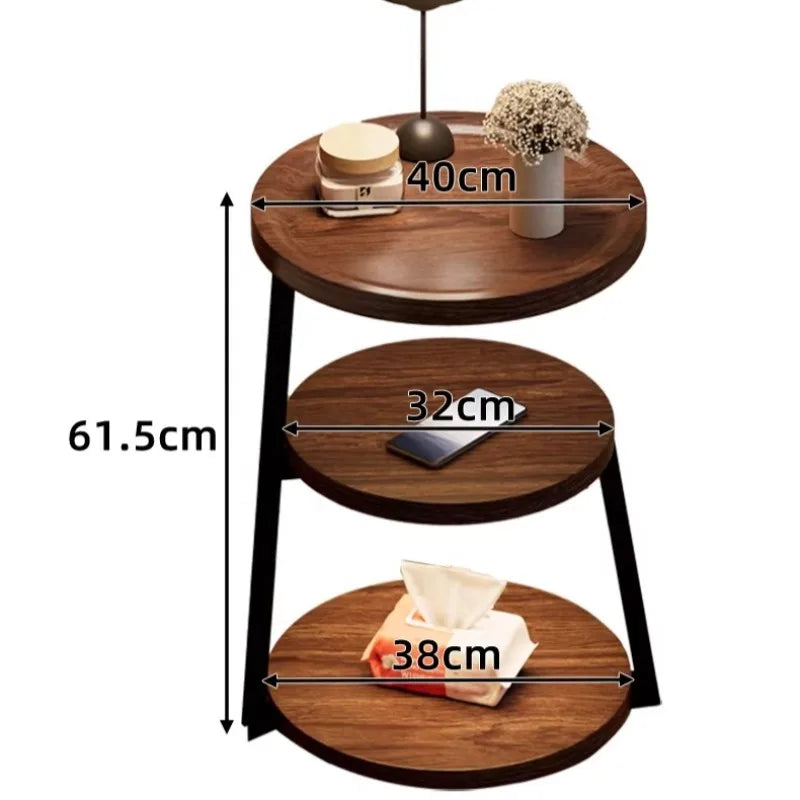 Modern Wooden Nightstand with 2 Drawers