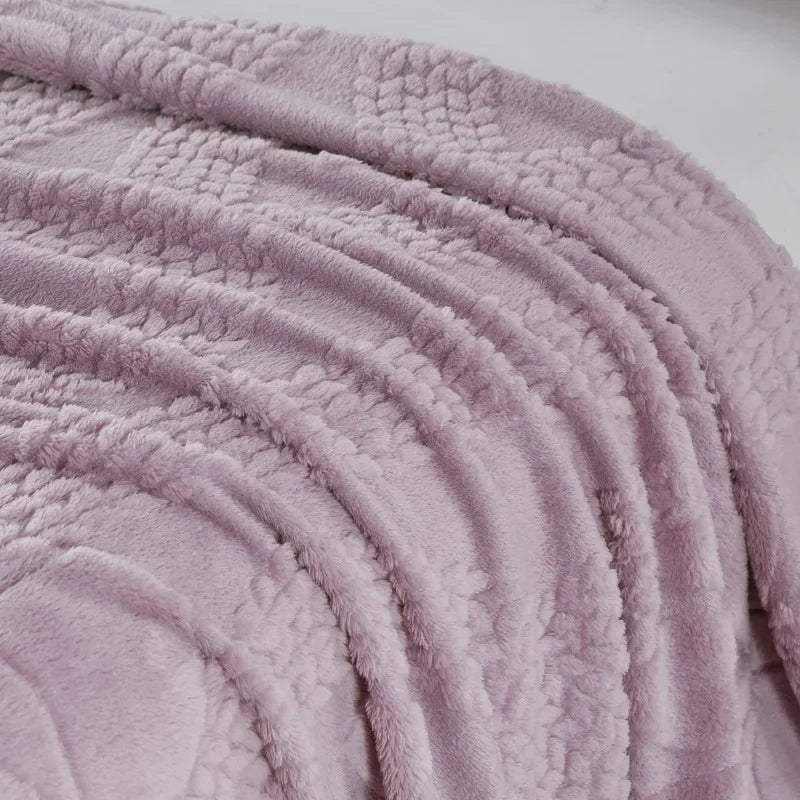 Luxury Double-Sided Jacquard Wool Blanket