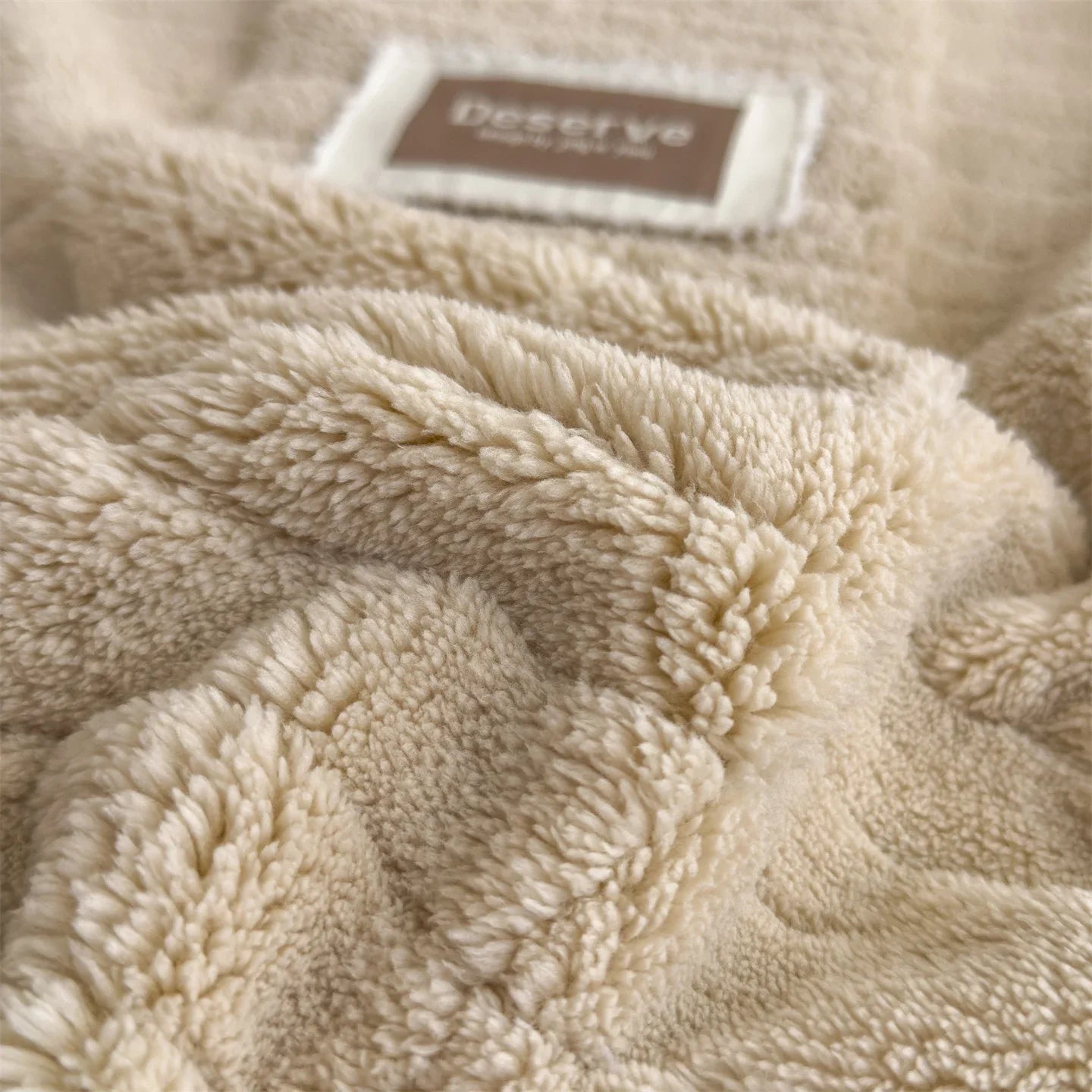 Luxury Double-Sided Wool Blanket – Thick and Warm