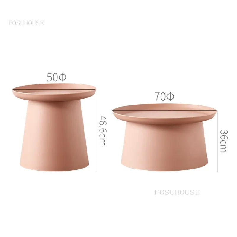 Nordic Round Side Table – Compact for Center and Bedroom