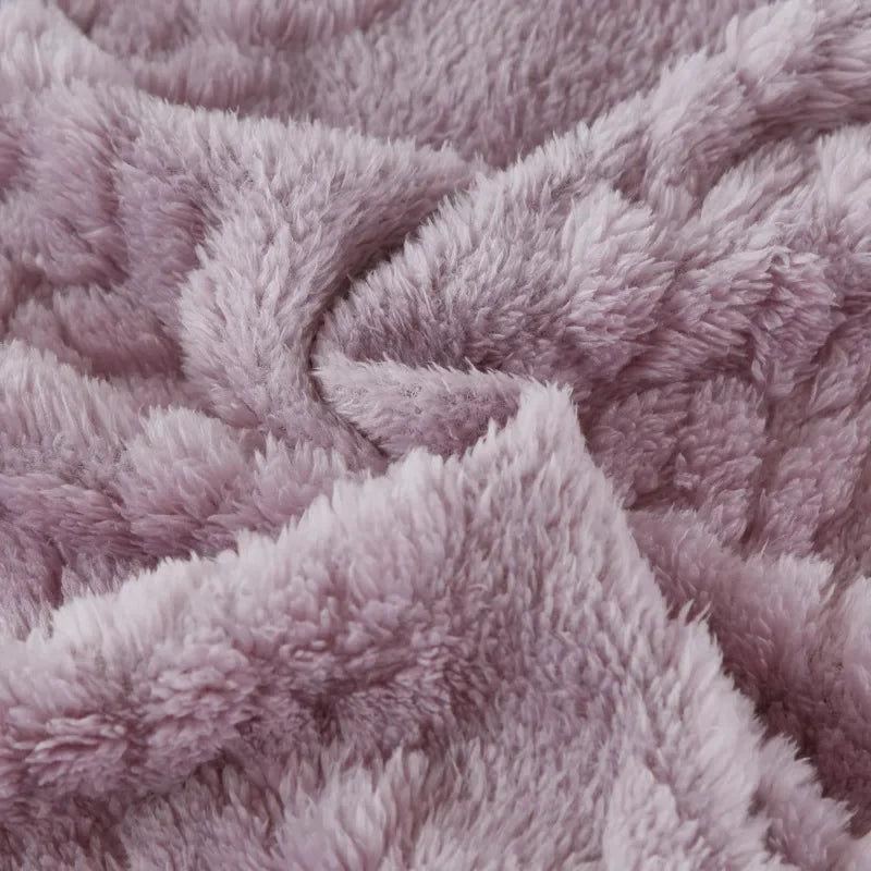 Luxury Double-Sided Jacquard Wool Blanket
