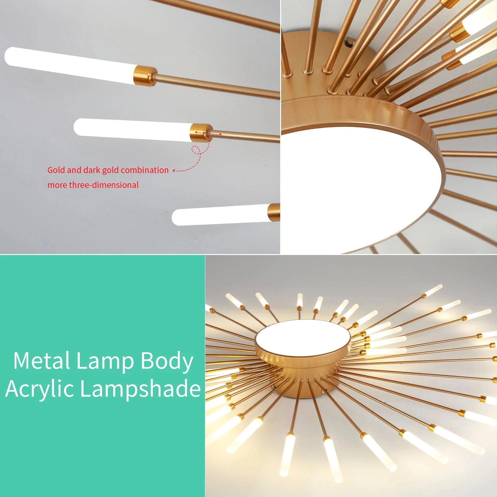 Creative LED Ceiling Lamp – Living Room, Bedroom and Dining Room