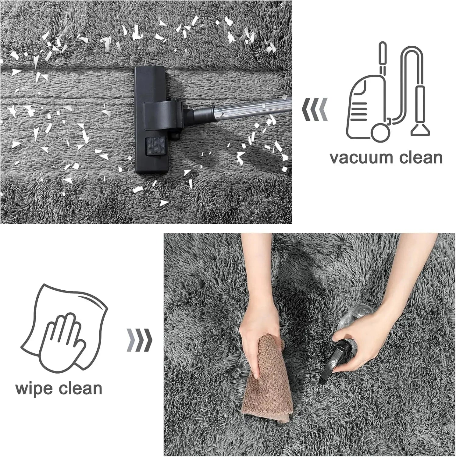 Modern Minimalist Rug – Coral Fleece, Living Room, Bedroom, Home Decor