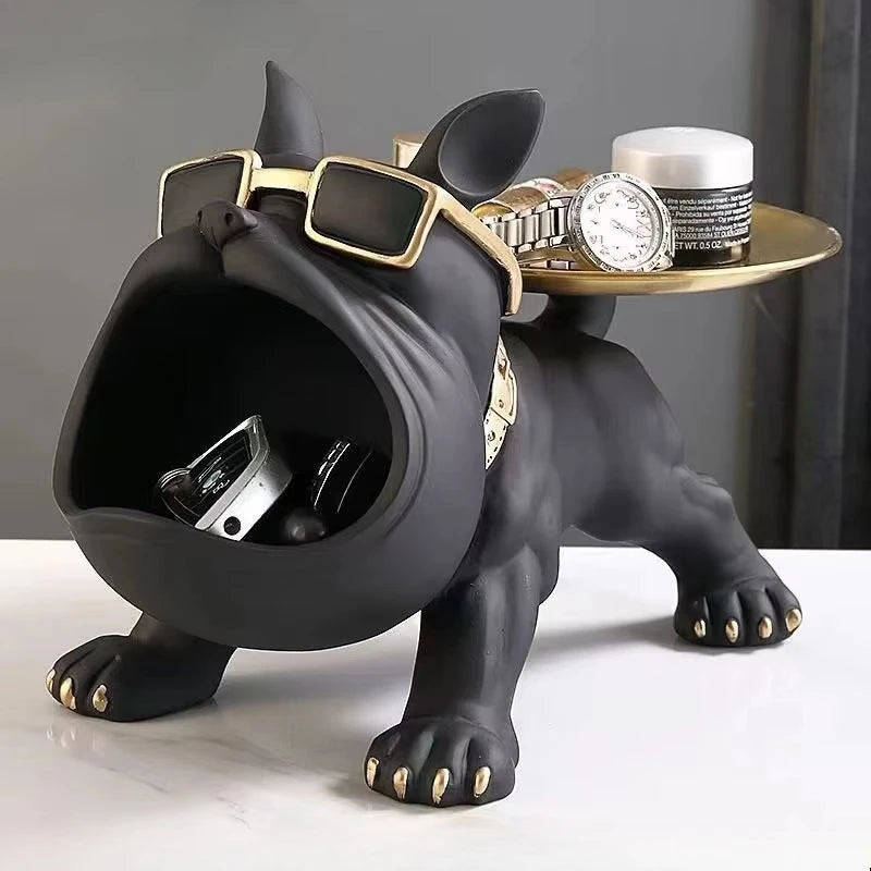 Decorative Resin Bulldog Sculpture