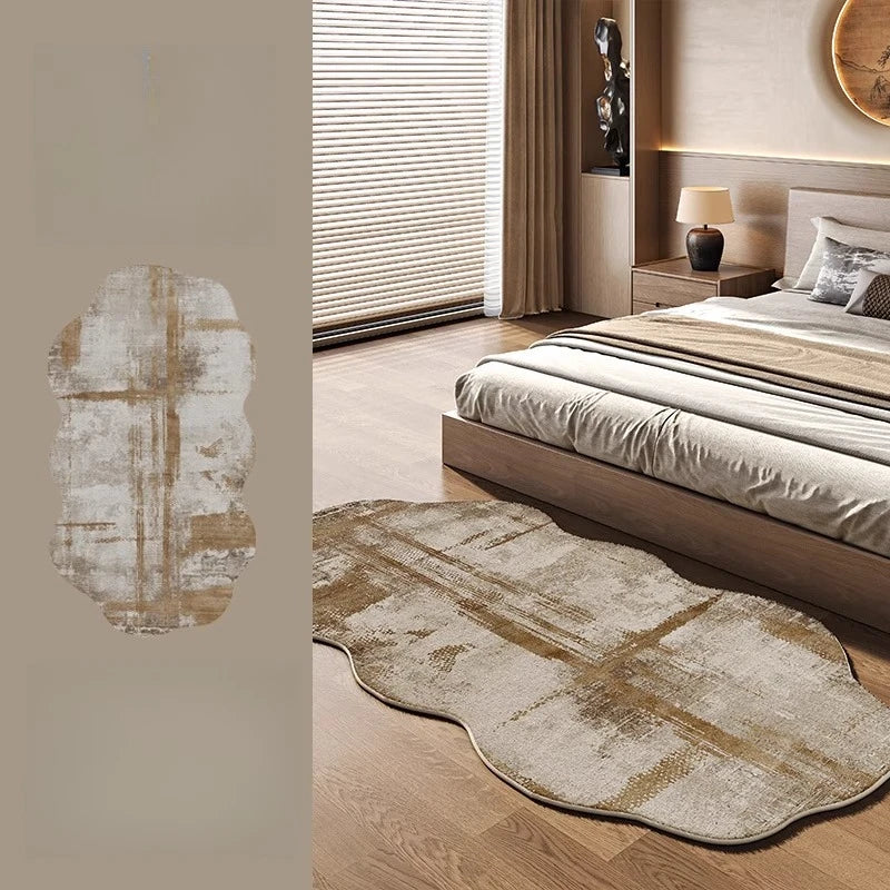 Luxury Irregular Rug for Living Room and Bedroom