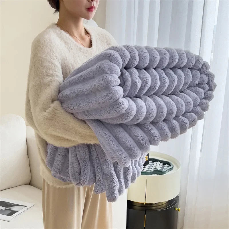 luxury rabbit blanket
