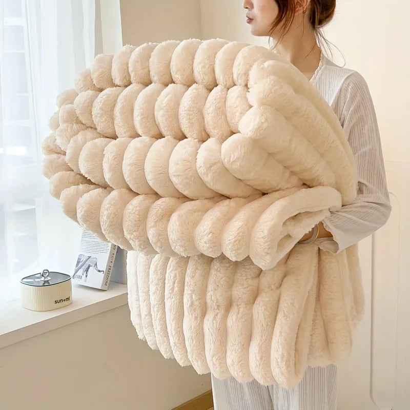luxury rabbit blanket