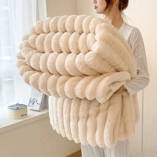 luxury rabbit blanket