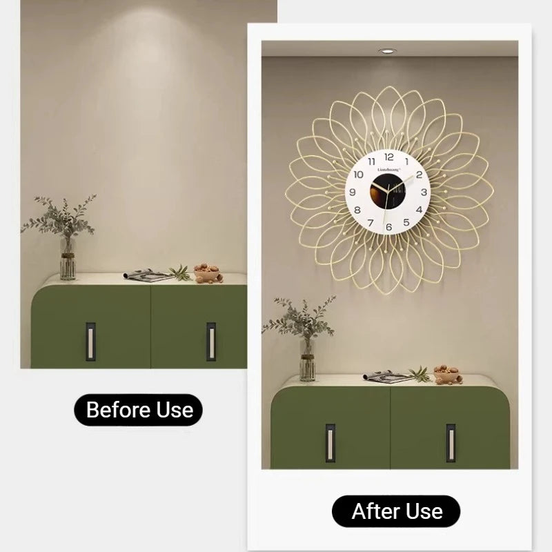 Creative Nordic Metal Wall Clock