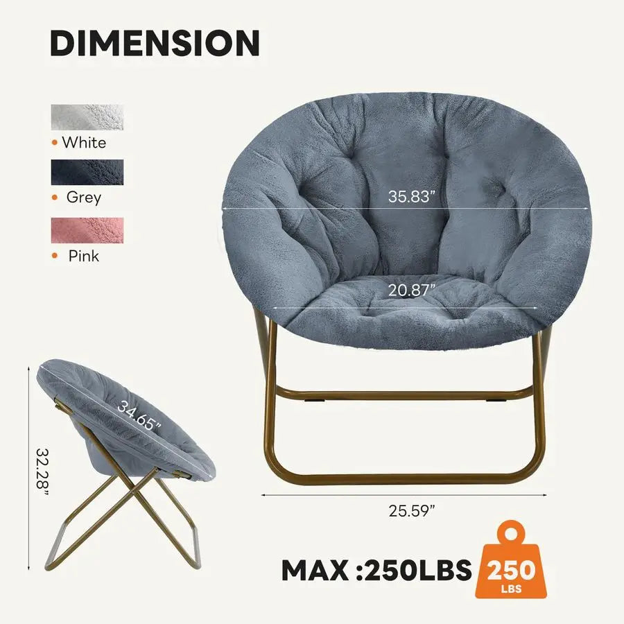 Comfortable Folding Pires Chair in Synthetic Leather