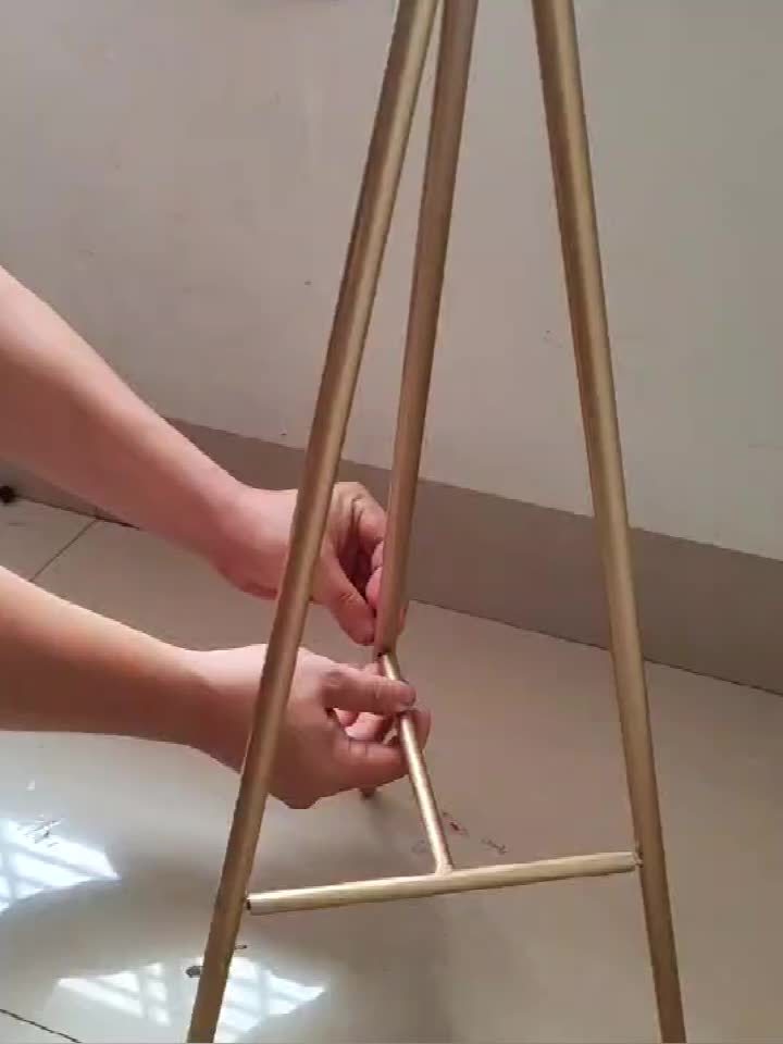 Nordic Geometric Plant Stand – Two-Tier Metal Structure